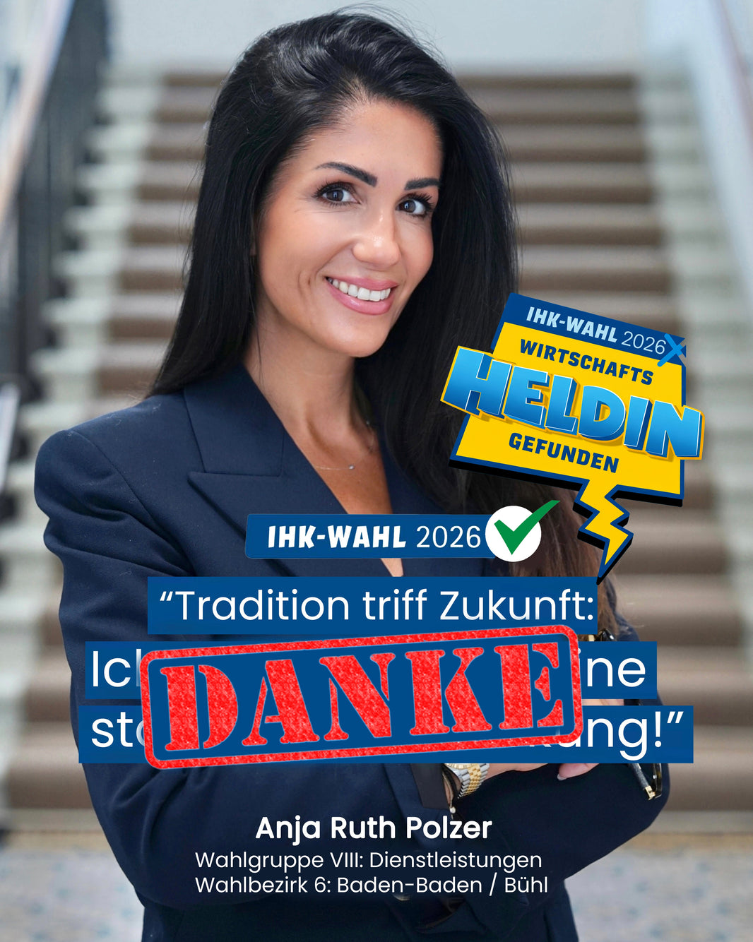 Anja Polzer in die IHK-Vollversammlung Karlsruhe gewählt – Verantwortung für die Wirtschaft von morgen